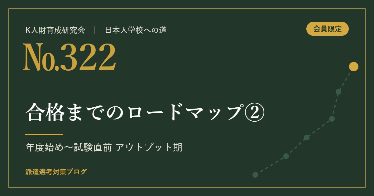 №322 合格までのロードマップ② アイキャッチ